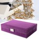 thumbnail image 5 of Suede Jewelry Storage Box Ring Display Box Space-saving for Home Travel Business Trip Dorm ANGGREK Otros, 5 of 8