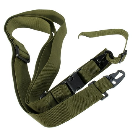Airsoft Belt Holster Adjustable Three Point Adjustable Gun Belt Tactical Rifle Sling Airsoft Paintball Hunting Gun Strap Outdoor Camping CS Survival ()