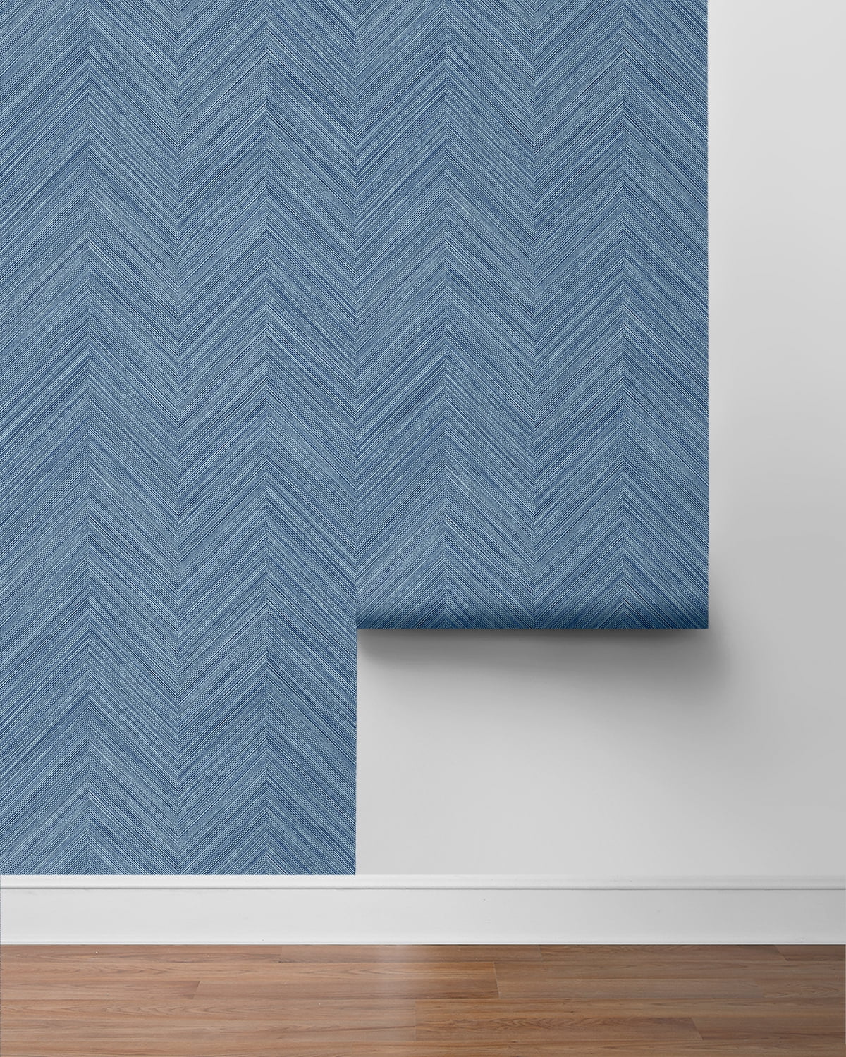NextWall Lakeside Chevron Stripe Peel and Stick Wallpaper