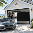 Window Screen Color Choices Black 9X8FT Preframed Window & Door Screen for 1 Car Garage or Patio ...