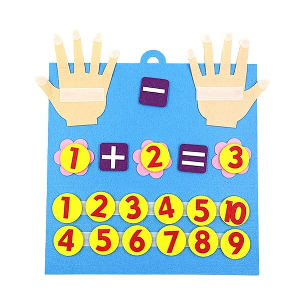 Felt Hand Number Math Toy Math Addition and Subtraction