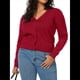 thumbnail image 2 of Cárdigan Corto Suave para Mujer, Suéter Informal Tipo Chal Rojo M, 2 of 6