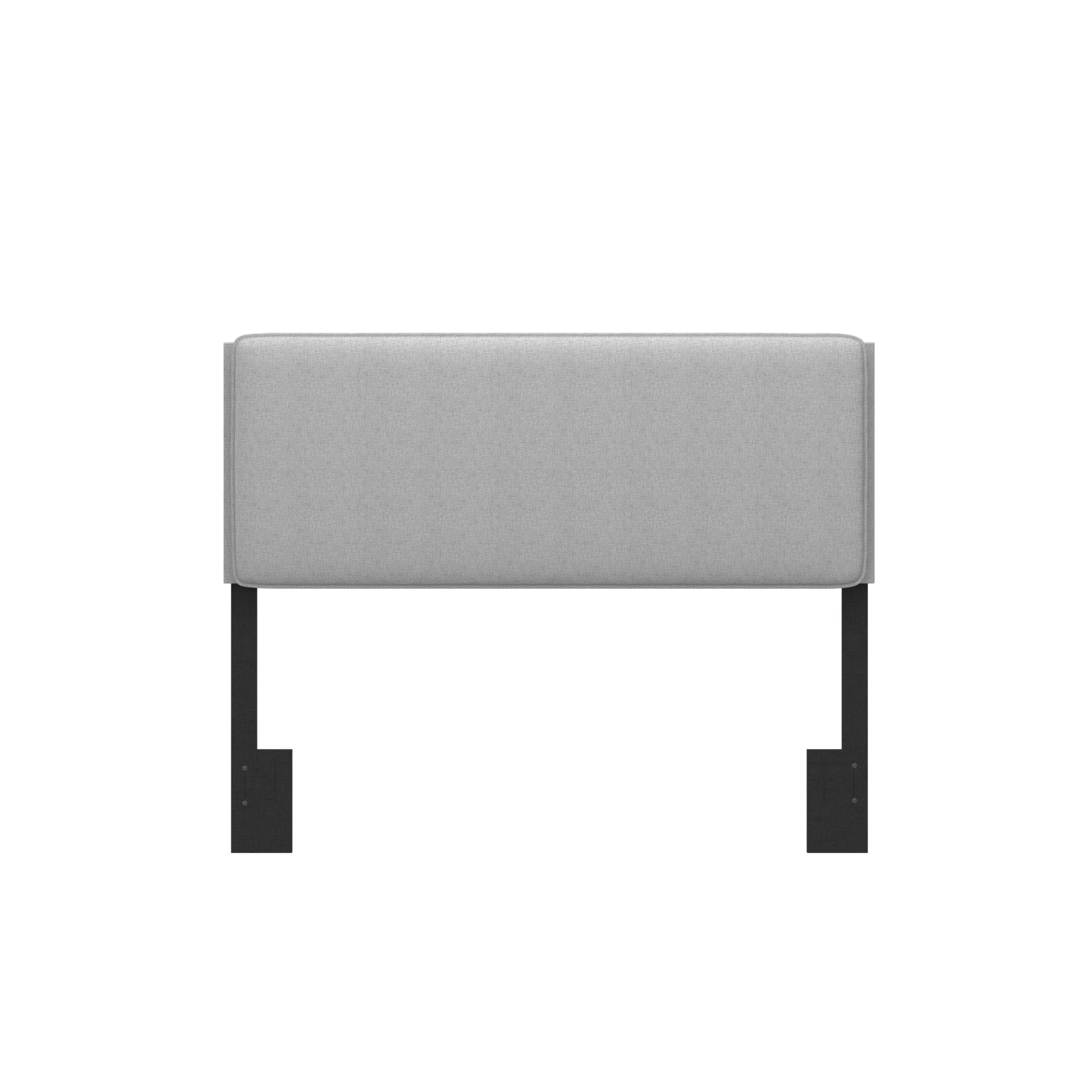 Hillsdale Furniture Emslie Full/Queen Upholstered Adjustable Headboard, Light Gray