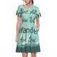 thumbnail image 1 of Easygdp Not All Those Who Wander Are Lost1 para Vestido Transpirable de Mujer, Vestido Suelto de Manga Corta con Pliegues y Bolsillos para el Verano, 1 of 6