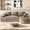 Brown, variant on Wiilayok Corduroy Modular Cloud Couch,108" L Shaped Sectional Sofa Couches with Ottoman,Deep Seater,Comfy Olive Green Sofa for Living Room Bedroom,No Assembly