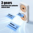 thumbnail image 6 of Honeeladyy Twin Window Fan, Portable Wall Mountables or Desktop Fan with Three Adjustable Wind Speeds High Wind Settings, Suitable for Home, Office, Travel or Picnic, 15.75x8.27x2.17in, Orange, 6 of 7