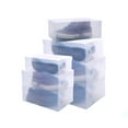 thumbnail image 3 of PTOOTP Set of 6 Clear Stackable Shoe Storage Boxes for Organizing Flat Shoes and Keeping Closet Neat, 3 of 7