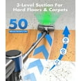 thumbnail image 6 of Rayfurn Cordless Vacuum Cleaner, 40Kpa/50Mins/450W Brushless Motor Lightweight Stick for Pet Hair Hard Floor, Self-standing, 6 of 11