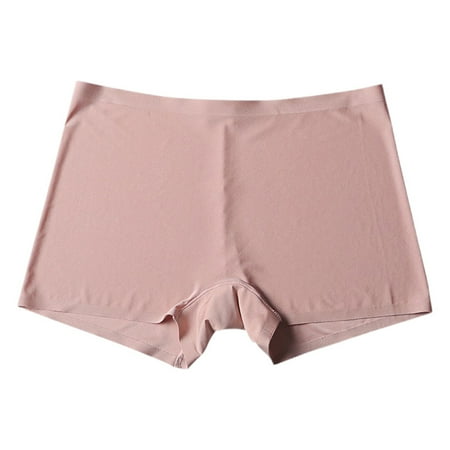 3 Packs Womens Underwear Elongated Crotch Plus Size Belly Cinching High Waisted Breathable Briefs Panties for Women L Pink