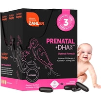 Zahler Prenatal DHA, Prenatal Vitamins for Mother and Child, Certified Kosher, 180 Count