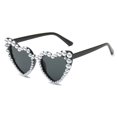 thumbnail image 2 of OJSFQUFP Heart Shape Sunglasses Love Heart Pearl Sunglasses for Women White Glasses Party Bride Sunglasses, 2 of 5