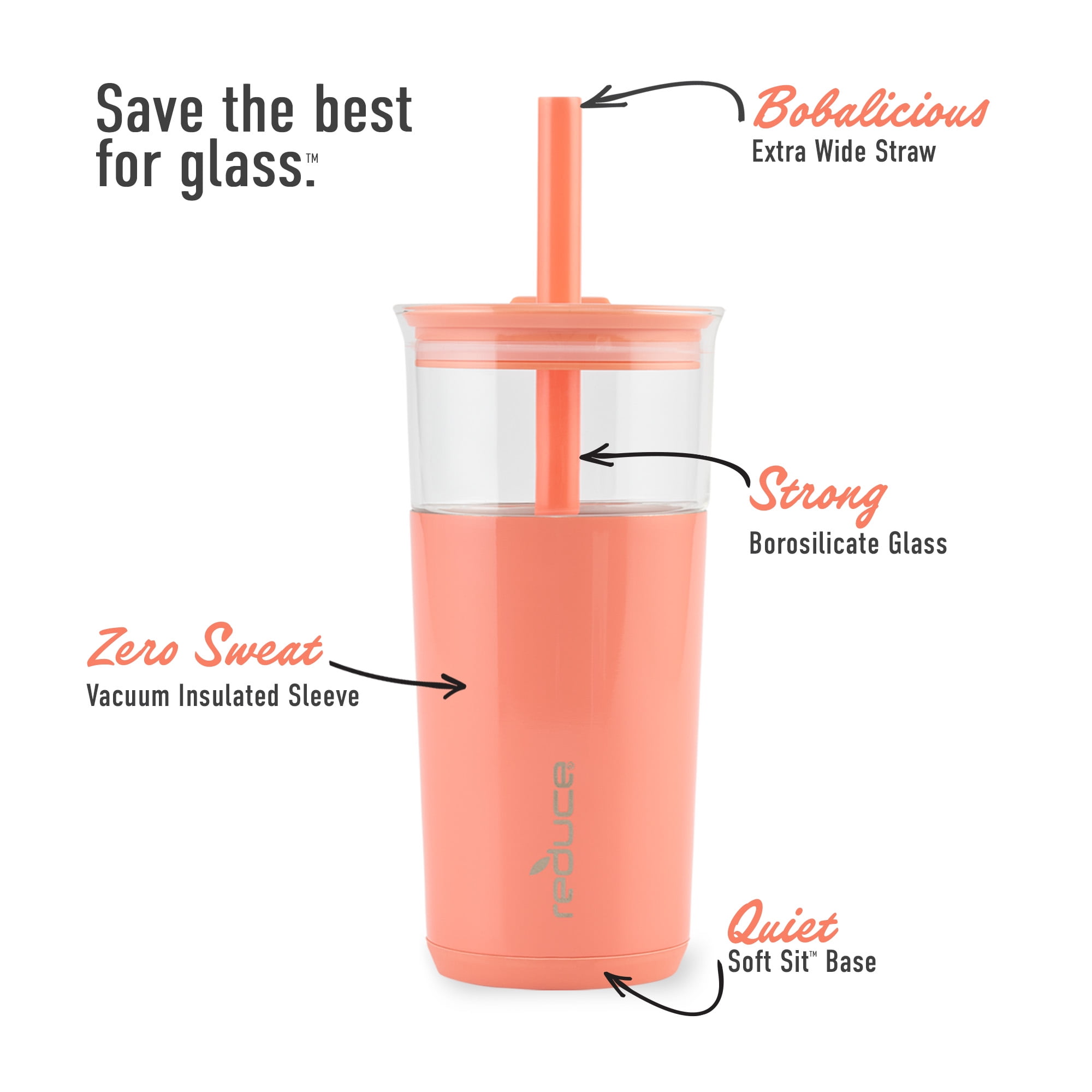 BOSS UP GLASS CAN (LID & STRAW INCLUDED) - Fitsweatlife