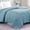 French Blue, variant on Casa Platino Quilted Queen Blanket - Quilted Down Alternative Blanket, Machine Washable, Microfiber Down Alternative Fill, All Season Soft Blanket Bedding - French Blue