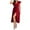 Red(Trending), variant on Mingw Womens Maxi Dresses Cap Sleeve Long High Side Slit Casual Dresses Loose Plain Elegant Flowy Wedding Guest Dress ,L,White