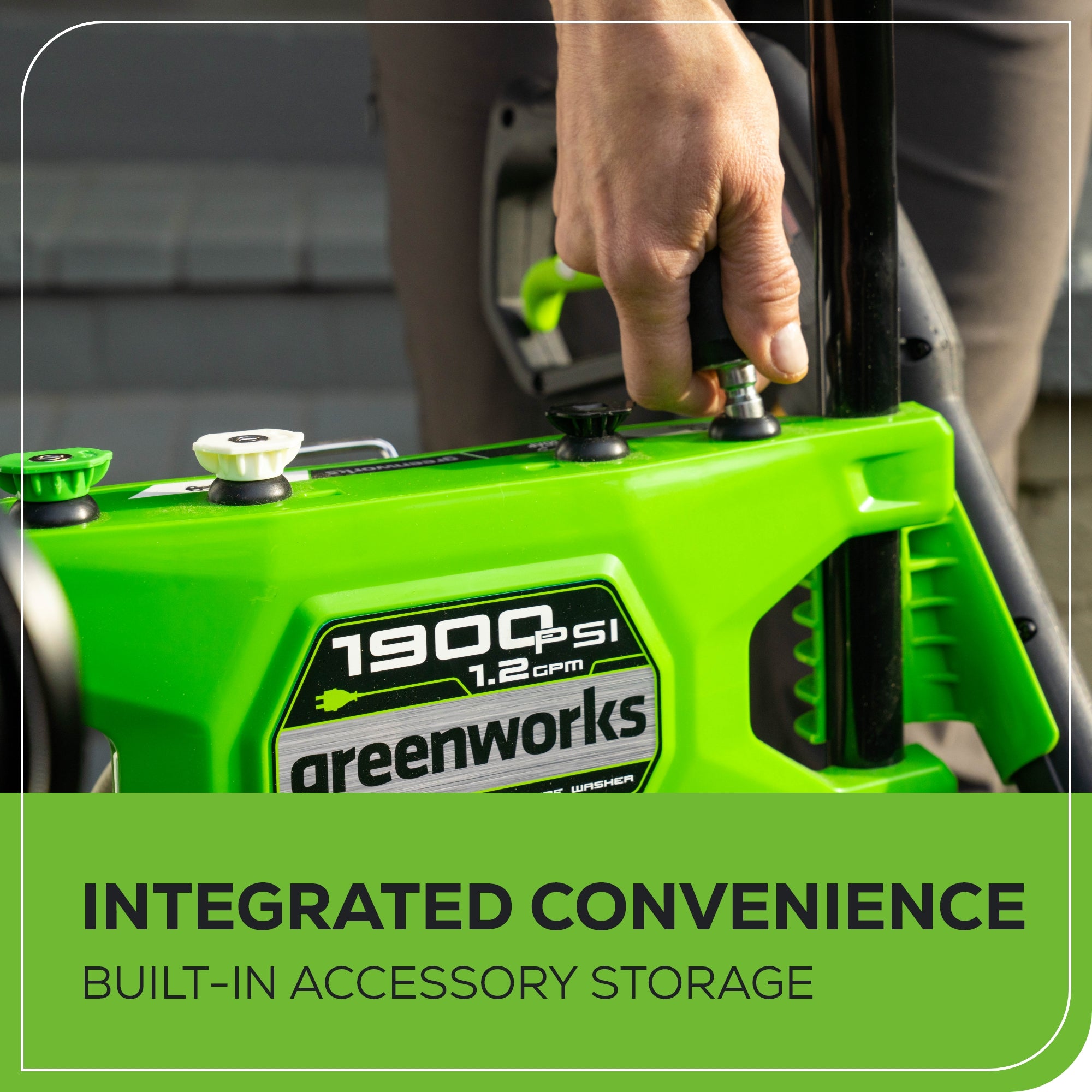 Open Box Greenworks 1900 PSI 1.2 GPM Cold Water Electric Pressure Washer