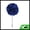 Blue, variant on Flower Lapel Pin 1 Pc Blue