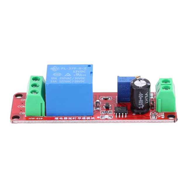 5 uds. Módulo de relé de retardo NE555 Interruptor temporizador 0 10S Componentes electrónicos (12V)