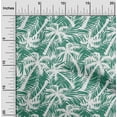 thumbnail image 2 of oneOone Cotton Cambric Dark Teal Green Fabric Tropical Palm Tree Sewing Material Print Fabric By The Yard 56 Inch Wide, 2 of 6