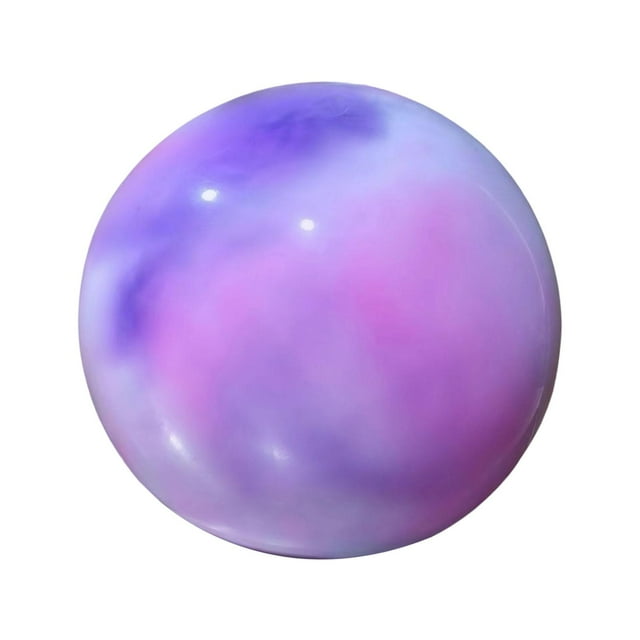 Siruishop Balle de Gymnastique Rythmique 7,09 Pouces Gonflable Robuste Balle d'Exercice Portable pour Entraînement Performance Pratique Compétition Danse Rose Violet
