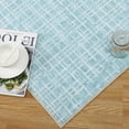 thumbnail image 2 of Haperlare Modern Checkered Area Rug Indoor Plaid Print Floor Cover Soft Faux Wool Throw Carpet Aesthetic Rug Foldable Thin Rug, 2' x 6' Green, 2 of 7