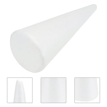 PartyKindom Crafting Supplies Foam Cone White 1 Set For Winter Celebration