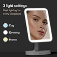 thumbnail image 3 of Fancii LED Makeup Vanity Mirror with 3 Light Setting and 15x Magnifying Mirror - Choose Between Soft Warm, Natural Daylight, or Neutral White Lights - Dimmable Countertop Cosmetic Mirror - Aura C108, 3 of 3