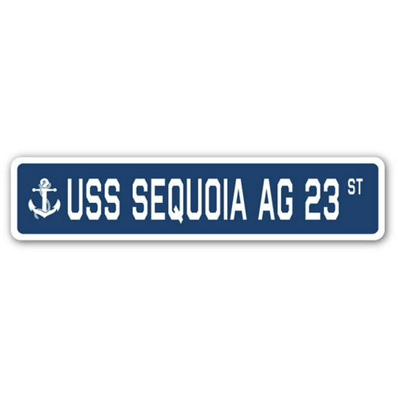 USS SEQUOIA AG 23 Street Sign us navy ship veteran sailor gift