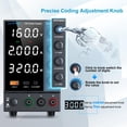 thumbnail image 3 of Fuente de alimentación de sobremesa DC WANPTEK POWER ajustable 0-160 V 0-2A, 3 of 9