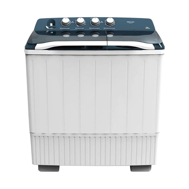 LAVADORA SEMIAUTOMATICA DOBLE TINA 20 KILOS HISENSE WSA2001P