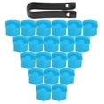 thumbnail image 2 of 20Pcs Wheel Hub Covers Lug Nut Bolt Screw Cover Tyre Protection Cap Universal Red, 2 of 3