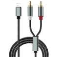 thumbnail image 1 of Lightning To Rca Cable Audio Aux Adapter, Stereo Y Splitter Adapter For Select Iphone, Ipad For Power Amplifier, Car, Home Theater, Speaker, 1 of 5