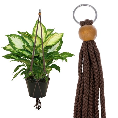 Macrame Plant Hanger - 36 Inches Long, Indoor & Outdoor - Multiple Color Options