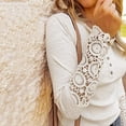 thumbnail image 2 of KaLI_store Womens Blouses And Tops Dressy Womens Short Sleeve Shirts V Neck Collared Button Down Shirt Tops with Pockets Beige,XL, 2 of 5