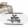 thumbnail image 2 of 3ft Washable Round Rug, Farmhouses Animal Non-Slip Circle Area Rug for Bedroom Bedside, Cow Pig Chicken Animal Stripes Text Soft Indoor Floor Mat for Home Decor, 2 of 9
