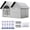 Gray, variant on Insulated Pet Cooling House with AC for Dog Cat Under 10kg | Air Conditioned Dog House with 10 Ice Packs & Absorbent Cotton, Foldable Cat Cooling Station for Summer Indoor Outdoor