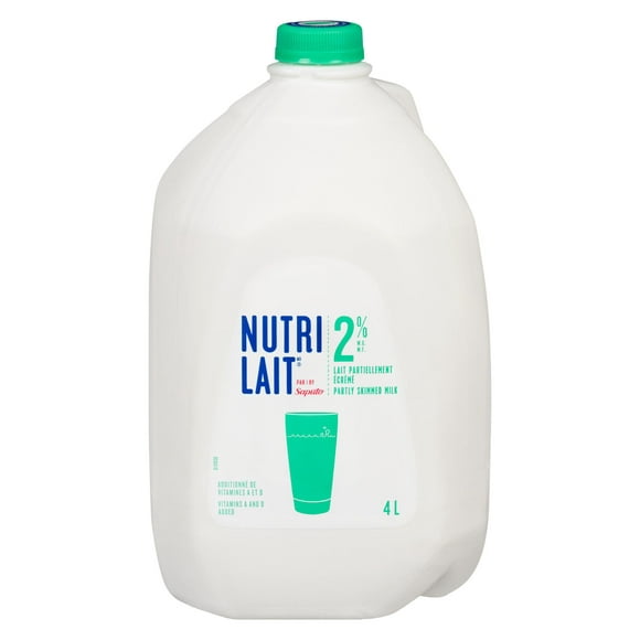 Nutrilait 2 % Partly Skimmed Milk, 4 L