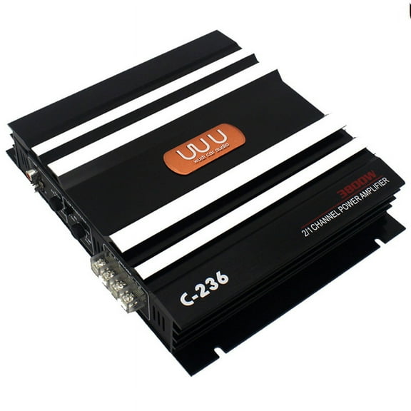 3800 W Car Amplifier 2 Channel Black Aluminum Alloy High Power Car Stereo Audio Power Amplifier 5024