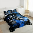 thumbnail image 3 of Homewish Dirt Bike 2pcs Bedding Comforter Set For Children Kids Teens,Abstract Blue Stars Galaxy Twin Comforter Sets,Extreme Sport Breathable Bedding Set,Breathable Home Decor,Reversible, 3 of 8