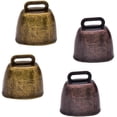 thumbnail image 1 of Juego de cencerros de metal, 4 piezas, estilo cobre, decoración de campana de granja de pastor, bronce verde/rojo, adorno de escritorio y manualidades de bricolaje, 1 of 8
