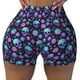 thumbnail image 2 of Fotbe purple Skull flower Shorts Sin Costuras – Shorts Deportivos de Cintura Alta para Mujer, Elásticos para Gimnasio, Yoga, Running o Ciclismo-Small, 2 of 8