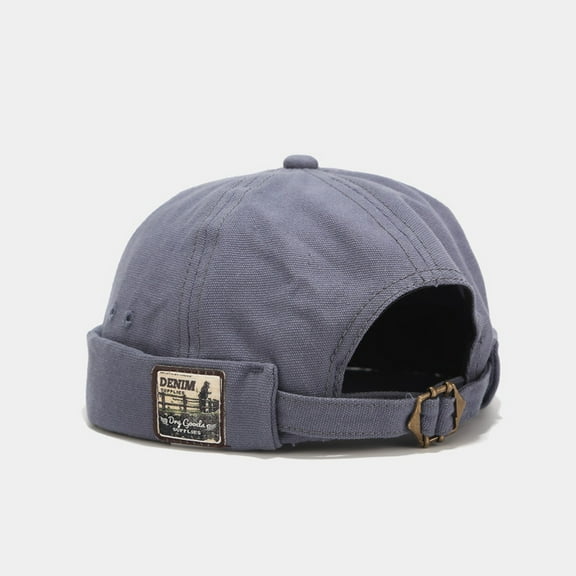 Retro Beanie Hat AURORADY Fashion Men and Women Easy Matching Patch Couple Hip-Hop Skullcap Beanie Hat Cap, Beanie Hat Blue