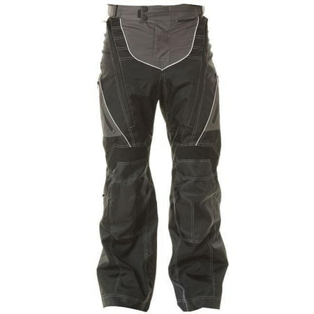 Xelement Xelement B4402 Men's Black Advanced Level-3 Tri-Tex Fabric Motorcycle Pants Black (Best Motorcycle Rain Pants)