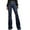 Blue1, variant on Audhol Womens Stretch Jeans! Women's Flare Bell Bottom High Waist Jeans Vintage Stretch Denim Trouser with Pocket Flare Jeans for Women Black L