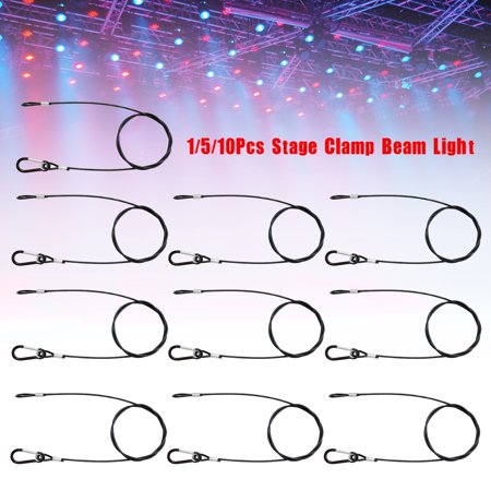 1Pc 3MM Thick Steel Wire Safety Security Cable For Stage Clamp Par Light