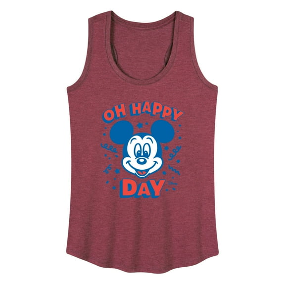 Disney - Mickey & Friends - Mickey Mouse - Oh Happy Day Celebration - Women's Racerback Tank Top