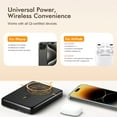 thumbnail image 6 of Portable Power bank, Compatible with iPhone 17 16 15 14 13 Series,Magnetic Wireless Power Bank, Magnetic Battery Pack with Built-in Type-C Cable,Lightning Input Wireless Charger for Apple Devices, 6 of 9