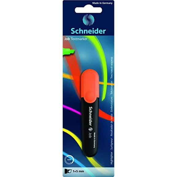 Schneider Highlighter Job Pen, refillable, Orange - 1 Blister Card