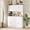 White, variant on 71" Tall Kitchen Pantry Storage Cabinet, Kitchen Hutch with Microwave Stand & Countertop, Large Food Pantry Cabinet with 2 Drawers and 8 Doors