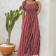 thumbnail image 3 of Vestido De Cintura Dividida Vestido de mujer con estampado de rayas verticales Vestido elegante informal para viajes (Rojo M) Ygjytge para Mujer Rojo T XXL, 3 of 7