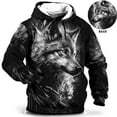 thumbnail image 3 of Sudaderas de moda para hombre, pulóveres casuales, patrón impreso en 3D, sudadera con capucha de tigre y lobo para hombre, ropa de calle de gran tamaño, ropa de otoño para hombre, 3 of 5